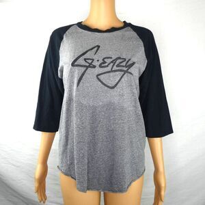 G Eazy 2016 Tour Rap Rapper Raglan T Shirt Graphic Grey Black Medium Music